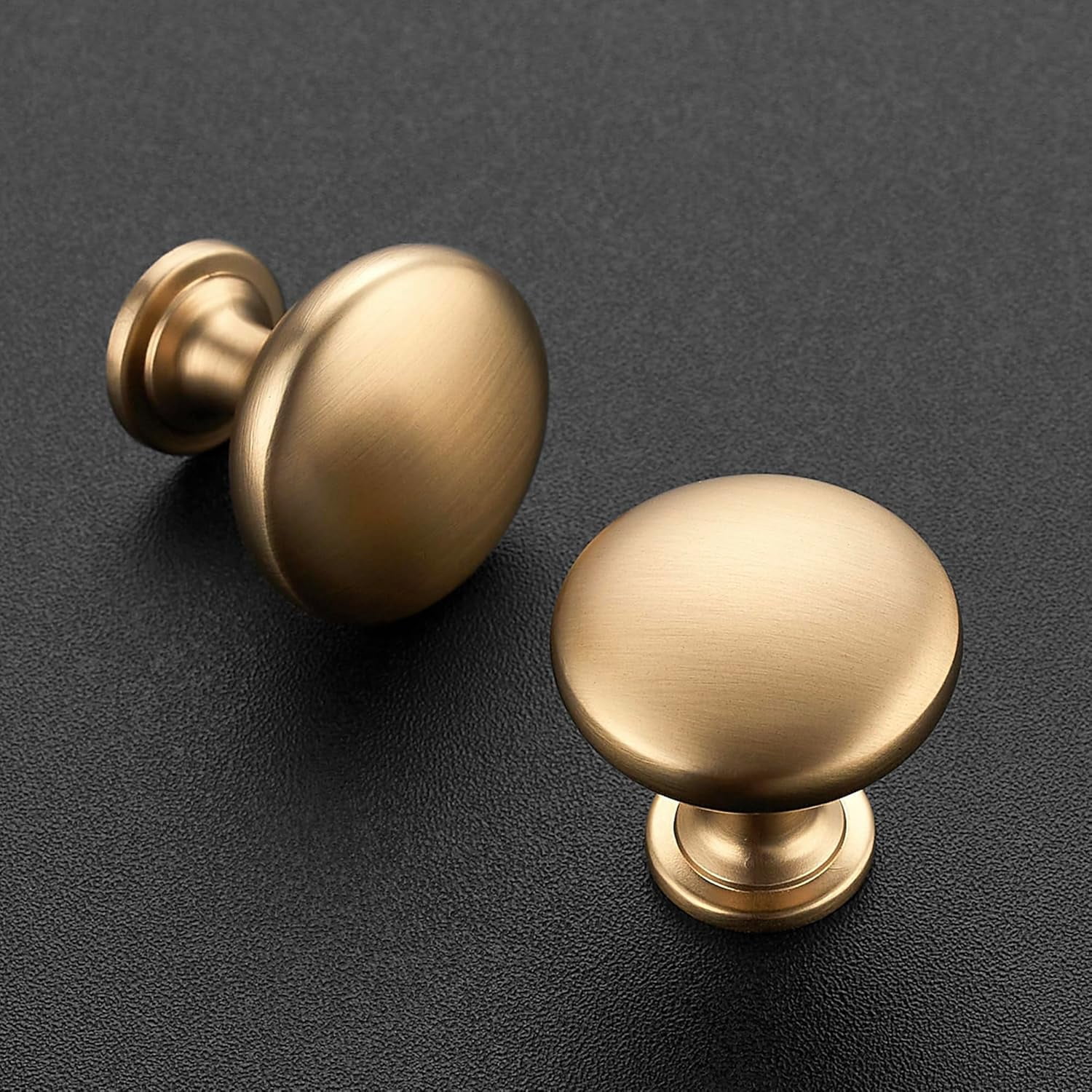 25 Pack Brushed Nickel Cabinet Knobs 1-1/6 Inch Kitchen Cabinet Pulls Zinc Solid Drawer Knobs