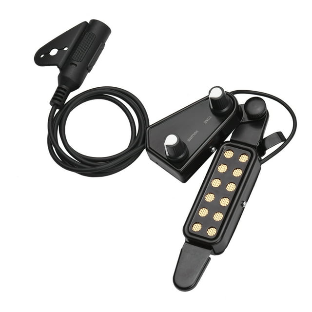 Recoger Sistema de captación pasiva magnética con orificio de sonido para guitarra acústica con control de volumen de tono interfaz de 6.35 mm Romacci Recoger