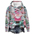 thumbnail image 1 of Suéter navideño feo Bouanq para mujer, tejido con estampado de muñecos de nieve en 3D, suéter navideño feo, sudadera con árbol de Navidad, blusa informal de manga larga para vacaciones navideñas, 1 of 3