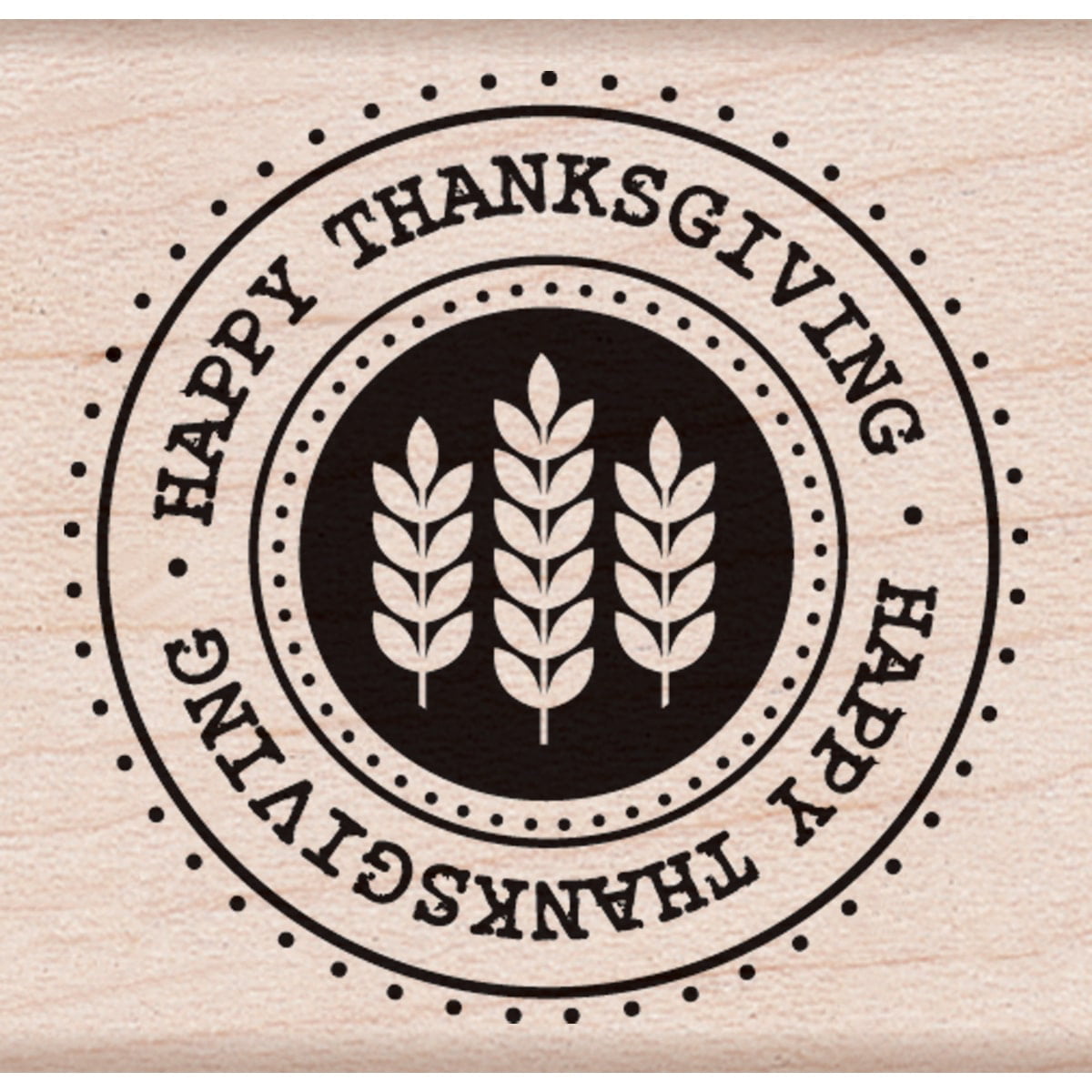Hero Arts Season of Thanks Mounted Rubber Stamp 2.25 by 2.25 2.25 by 2.25 HA-D6003