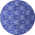 thumbnail image 1 of Ahgly Company Indoor Round Oriental Blue Industrial Area Rugs, 5' Round, 1 of 4