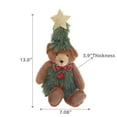 thumbnail image 2 of Maison Concepts Decorative Figurines, Collectibles, Home Accents, Artistic Display, Polyester, Multi Nicholas The Teddy Bear Plush Sitter (13.6"), Dimensions: 7.08L X 3.9W X 13.6H, 2 of 2