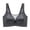 Dark Gray, variant on Womens Net Breathable Bras Without Steel Sagging Wireless Push Up Solid Color Bras