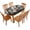 Daisy Floral, variant on Oval Fitted Wood Planks Tablecloth, Rustic Wood Board Elastic Edged Table Covers Wrinkle Resistant Table Cloths for Kitchen Dining, Party, Holiday, Buffet, 48" x 68" (Oval)