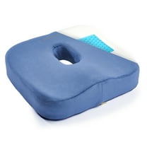 Sharper Image® Coccyx Seat Cushion, Cooling Gel Memory Foam, Extra Large, Non-Slip