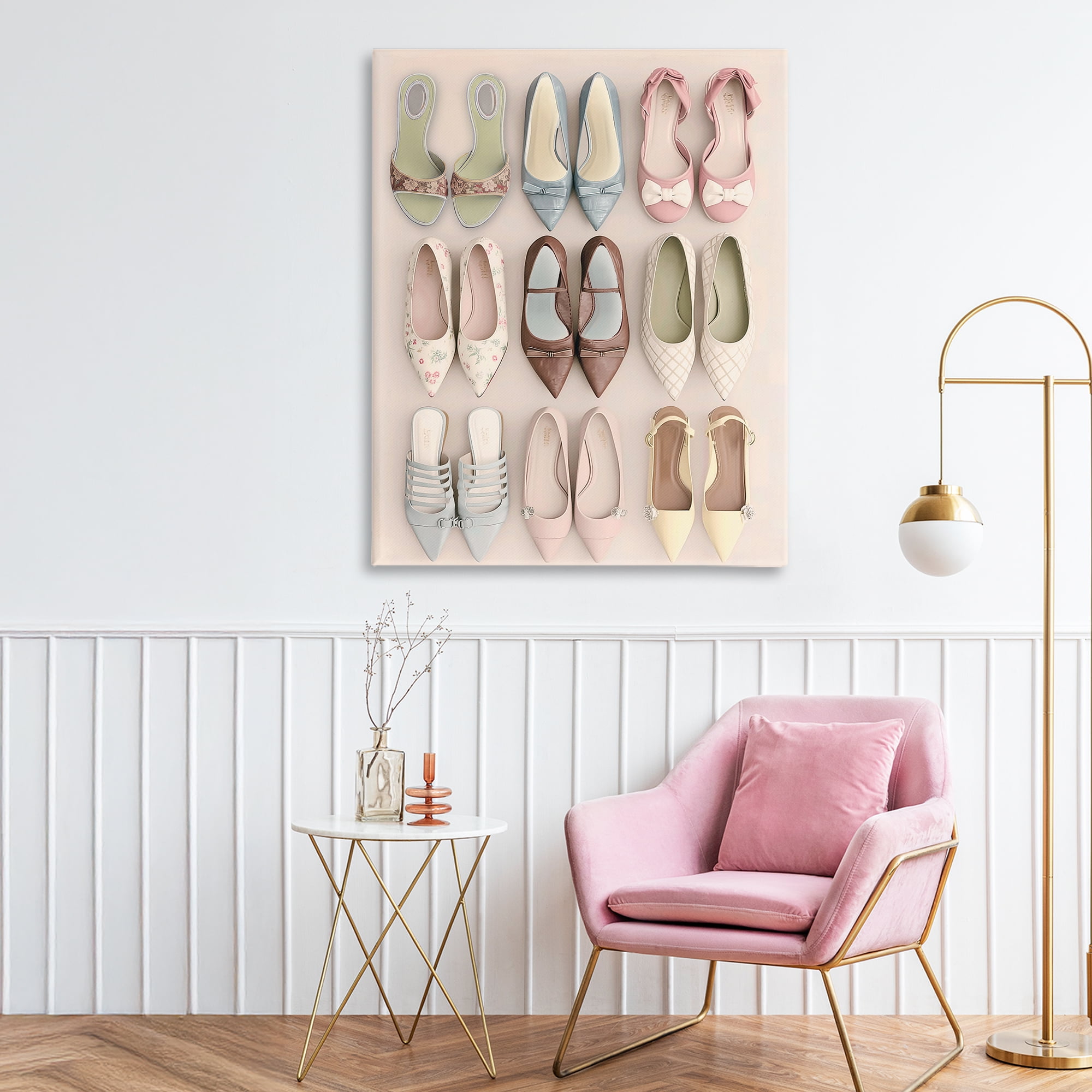 Beatrice's Closet Shoes Canvas Wall Art, design by Annabelle Hall