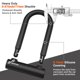 thumbnail image 2 of Candado para bicicleta Sportneer U-lock resistente de 17 mm, 20 x 13 cm, 2 of 6