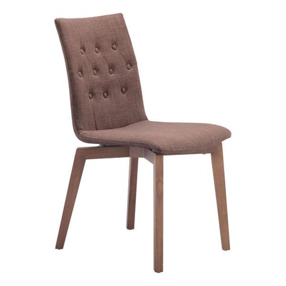 Dining Chair Tobacco (Set Of 2) - Polyblend Solid Wood