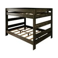 thumbnail image 3 of Plank+Beam Solid Wood Farmhouse Queen over Queen Bunk Bed Bed for Adults, Barnwood Brown, 3 of 7