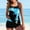 Light Blue, variant on Plus Size Womens Tankini Swimsuits 2 Piece Halter Split Two Piece Printed Sexy Tankinis Split Swimsuit Set
