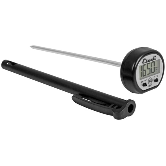 Escali Digital Display Kitchen Thermometer, Target Cooking for Meat, Anti Roll Design Extend Probe Holder NSF Certified