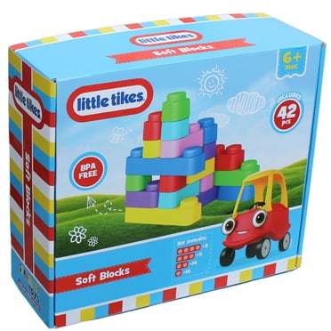 Little Tikes: Soft Blocks - 42 Piece Set - Building & Stacking Toys, Food Grade Durable Materials, Safe For Teething Babies, Toddler & Kids 6 Months 