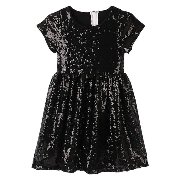CAIVO Girl Dress Baby Toddlers Sequin Dress Kids Party Dress Bridesmaid Wedding Gown Comfort Child Daily Wear