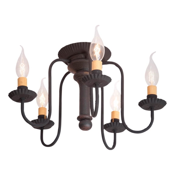 Irvins Country Tinware Irvin's Country Tinware Berkshire Ceiling Light in Black