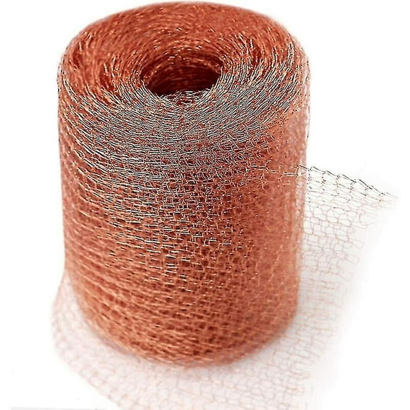 Lishi Copper Rodent Netting - Effective Slug, Snail, Mice, Rat, Bird, and Nematode Repellent - High-Quality Copper Knitted Netting for Indoor and Garden Use (6 Meters)