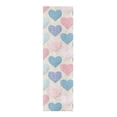 thumbnail image 2 of 33"x9" Skateboard Grip Tape Protector Sheets Nonslip Protection Griptape Sheet for Outdoor Sports Gingham Heart-shaped Pattern, 2 of 7