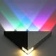 thumbnail image 4 of Aplique de pared triangular LED de 5 W para interiores, diseño moderno y original en aleación de aluminio, para dormitorio, pasillo y salón, luz decorativa - Luz de colores, 4 of 4
