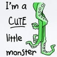 thumbnail image 2 of CafePress - Cute Monster Infant Creeper - Baby Light Bodysuit, Size Newborn - 24 Months, 2 of 4