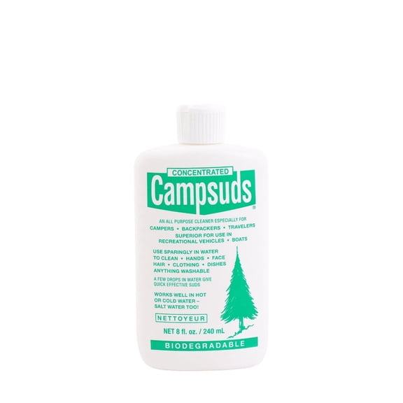 Campsuds Outdoor All Purpose Soap - Biodegradable -Environmentally Friendly - Great for Camping, Backpacking, Traveling - 8oz