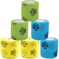 thumbnail image 1 of 6 Bolsas de Vendas Autoadhesivas, Vendas Deportivas Elásticas, Adecuadas para Personas y Mascotas, Vendas Adhesivas, Usadas para Deportes, Deportes, Muñecas, Tobillos, Primeros Auxilios, 2 Pulgadas x, 1 of 5