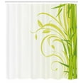 thumbnail image 3 of Ambesonne Green Shower Curtain, Branches Floral Curly Leaves, 69"Wx84"L, Lime Green and Pale Green, 3 of 3