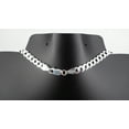 thumbnail image 3 of Solid 925 Sterling Silver Italian 5.2mm Flat 22” Curb Chain Necklace for Men Women CURB150-22, 3 of 7