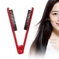 thumbnail image 1 of Pinza Para Alisar El Cabello, Nailon Hueco Libre De Estática, Cepillo De Pelo De Doble Cara Rojo De Estilo Rápido Para Peluquería Para Barbería, 1 of 7