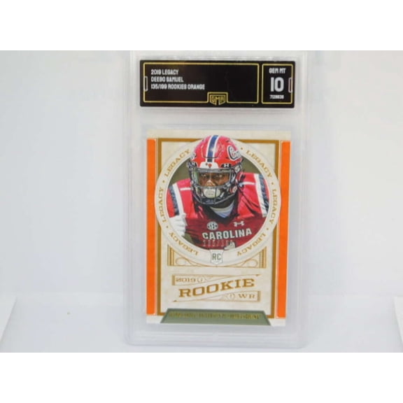 2019 Panini Legacy Orange /199 Rookie RC #156 Deebo Samuel San Francisco 49ers GMA 10 Serial Number May Vary