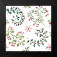 thumbnail image 2 of Brissonnet, Daphne 15x15 Black Modern Framed Museum Art Print Titled - Country Poinsettias Step 07A, 2 of 5