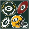 thumbnail image 1 of Fremont Die 98616 NFL Green Bay Packers 4 Pièces Magn Set, 1 of 1