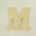 thumbnail image 4 of Package of 1, 16 Inch X 3/4" Thickness Baltic Birch Wood Letter M in The Goudy Heavy Font, Thick, Upper Case for Art & Craft Project, Made in USA, 4 of 4