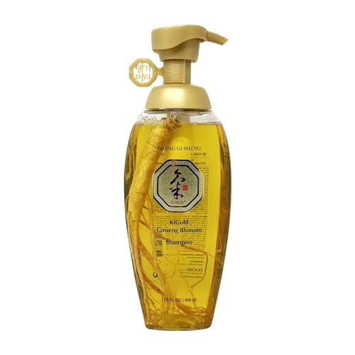 Daeng Gi Meo Ri- Ki Gold Ginseng Blossom Shampoo 13.5 FL OZ/ 400ml, Real Ginseng Inside, Herbal Shampoo, Hair Growth, Preventing Hair Loss