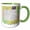 Green/White, variant on 3drose, Image of Wyoming Topographic Map with Flag, 11oz Magic Transforming Mug