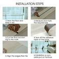 thumbnail image 3 of LUVCMFT 36Pcs Peel and Stick Floor Tile, 54 Sq.FT Waterproof Wood Plank Look Floor Tile, Self-Adhesive DIY Flooring Tiles for Transfer Bedroom, Living Room, Light Gray, 3 of 8