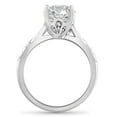 thumbnail image 3 of Pompeii 2Ct Certified Diamond 950 Platinum Solitaire Diamond Engagement Ring Lab Grown, 3 of 5