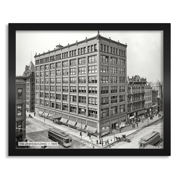 Second Story Collection, Indianapolis 16x20 Straight Fit Framed Canvas