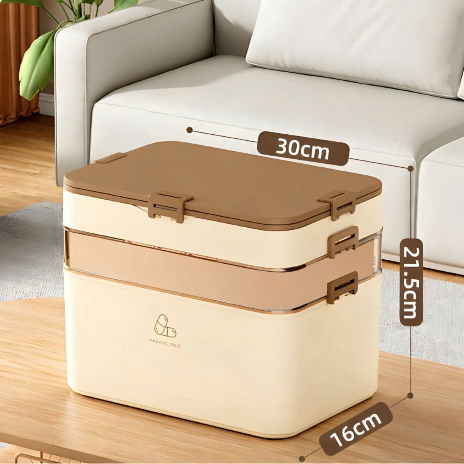 Multi Purpose Medicine Organizer Transparent Safe Storage For Pills And Vitamins