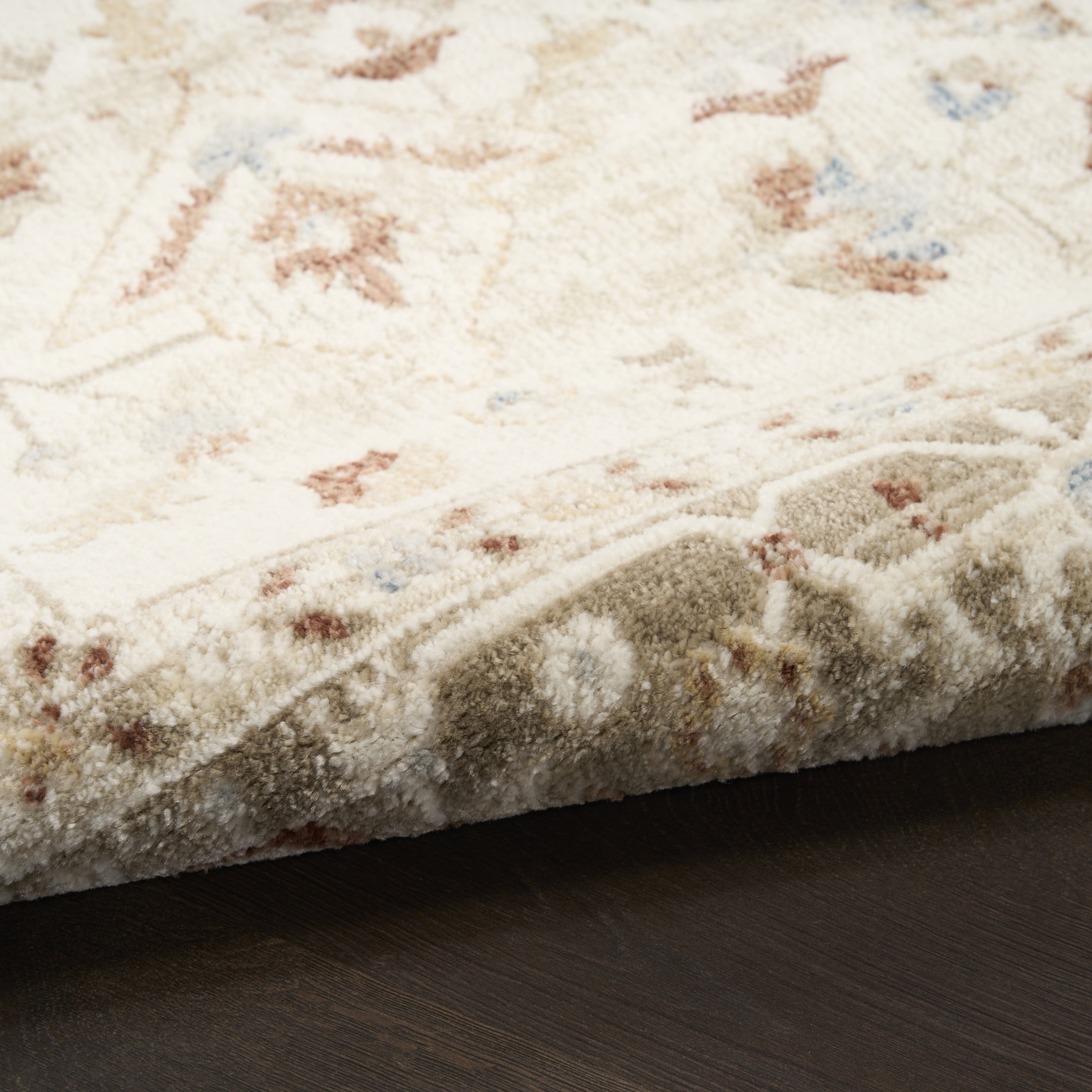 Nourison Pardis 4' x 6' Ivory Taupe Vintage Indoor Rug