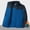 #370-Blue, variant on Men's Casual Solid Color Fleece Jacket, Long Sleeve Stand Collar Zipper Stylish Outdoor Wear, Warm Winter Thermal Fleece Outerwear for Men