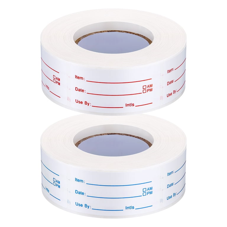 sixwipe 1000 Removable Food Freezer Labels, 2 Rolls photo 1