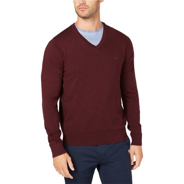 Michael Kors suéter de punto clásico para hombre, morado, XX-Large