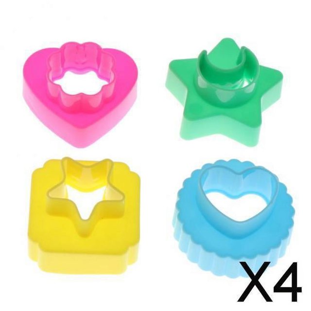 Paquete de 3-4 moldes de arcilla y arena surtidos para niños, caja de arena, juguetes de playa, dulces, 4 Uds. 4 piezas
