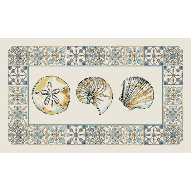 Mainstays Natures Trend Farm Animals Rooster Indoor Kitchen Rug, Black, 18"x30"