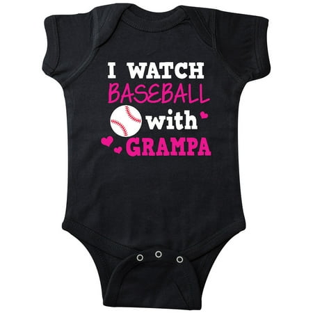 

Inktastic I Watch Baseball with My Grampa Gift Baby Boy or Baby Girl Bodysuit