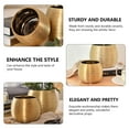 1Pc Fresh Simple Succulent Planter Goldplated Simple Flowerpot (Golden