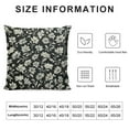 thumbnail image 5 of PHYHOO Black Brown Daisy Floral Block Print Pillow Covers Decorative Square Pillow Cases Farmhouse Home Decor Throw Pillows For Sofa Cushion Outdoor, 5 of 5