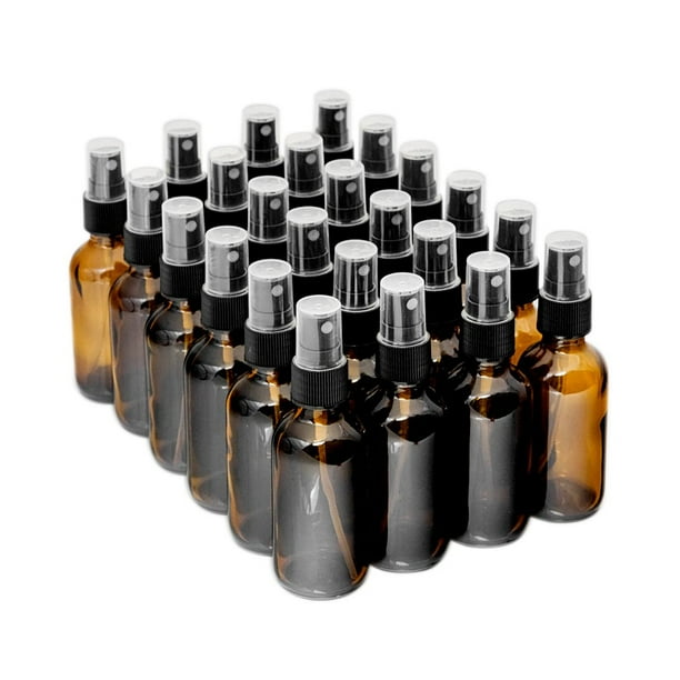 The Bottle Depot Bulk 24 Pack 2 oz Amber Glass Bottles With Spray; 7