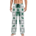 thumbnail image 3 of Xcmzpl Men's Flannel Pajama Pants Christmas Gnome Snowflakes Sleep Lounge PJ Bottoms Plaid Sleep Pants Sleepwear with Pocket, 3 of 10