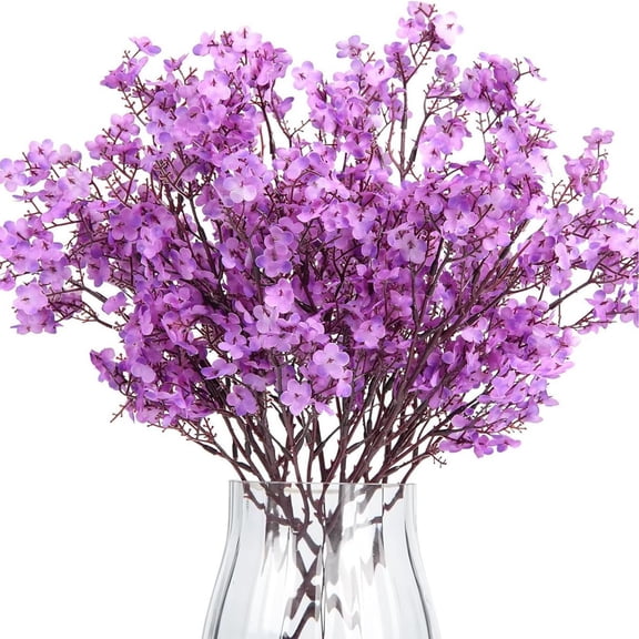 47cm Artificial Baby's Breath Single Stem - Plastic Fabric Flower for DIY Vase, Wedding Centerpiece & Home Decor - White