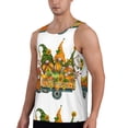 thumbnail image 2 of Gaeub Thanksgiving Truck Men's Athletic Tank Top, Workout Sleeveless Shirts, Running Tank Tops for Gym, Running, Training - 3X-Large, 2 of 9